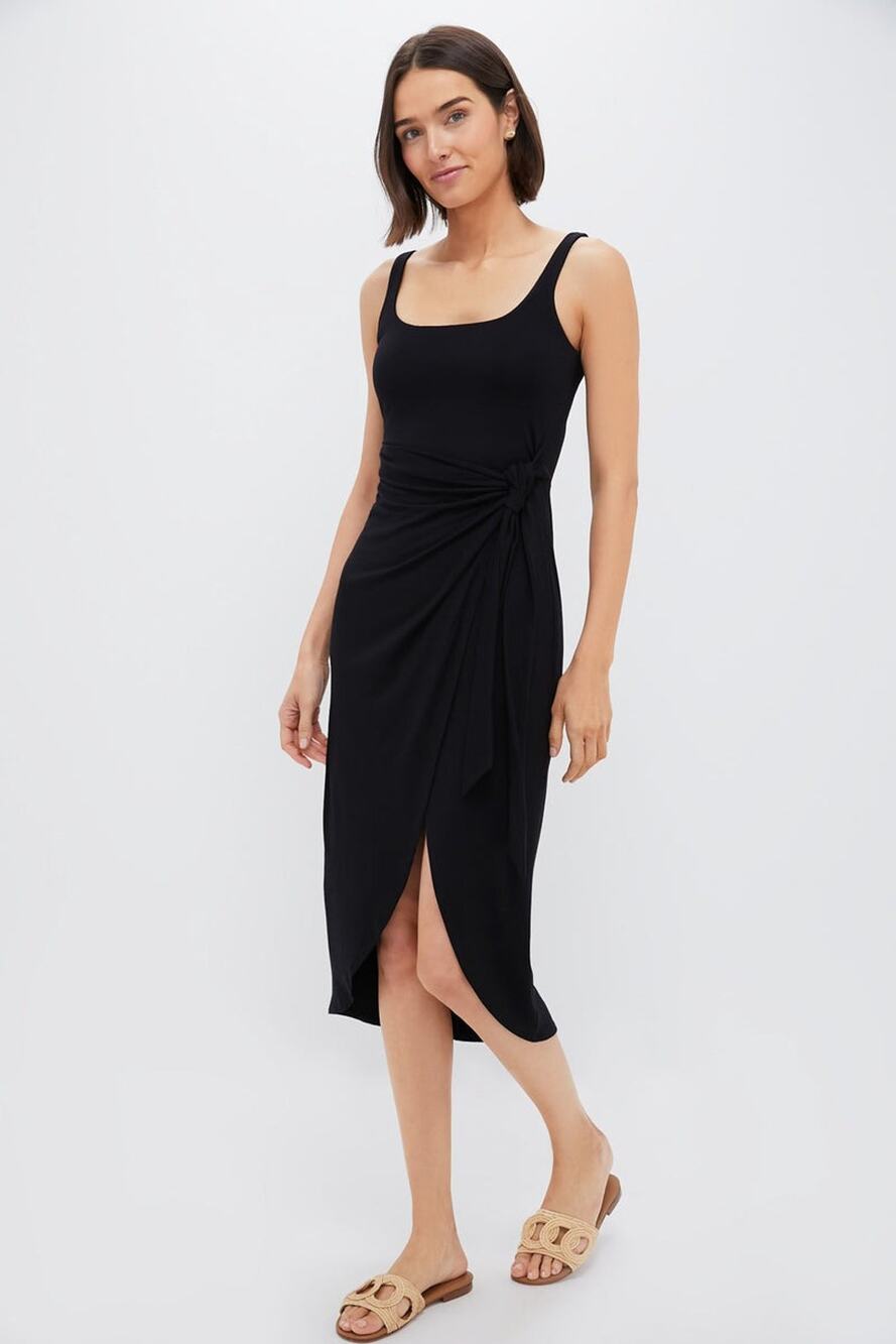 TUCKERNUCK Black Arielle Dress Size L NWT Retail $148 Tuckernuck